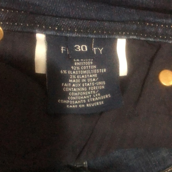 Fidelity Mila Regular Rise Ankle  skinny Jeans Stretch Size 30 - Picture 3 of 4